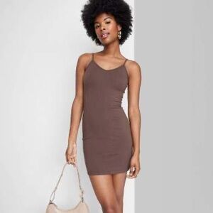 Women's Strappy Bodycon Knit Dress Size M